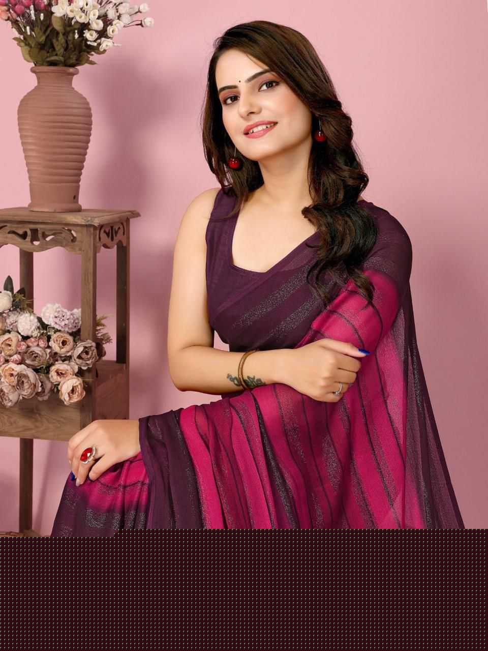 YNF NYLON RDM 738 SAREES WHOLESALE FANCY READY TO WEAR PRE DRAPED SAREES MANUFACTURER